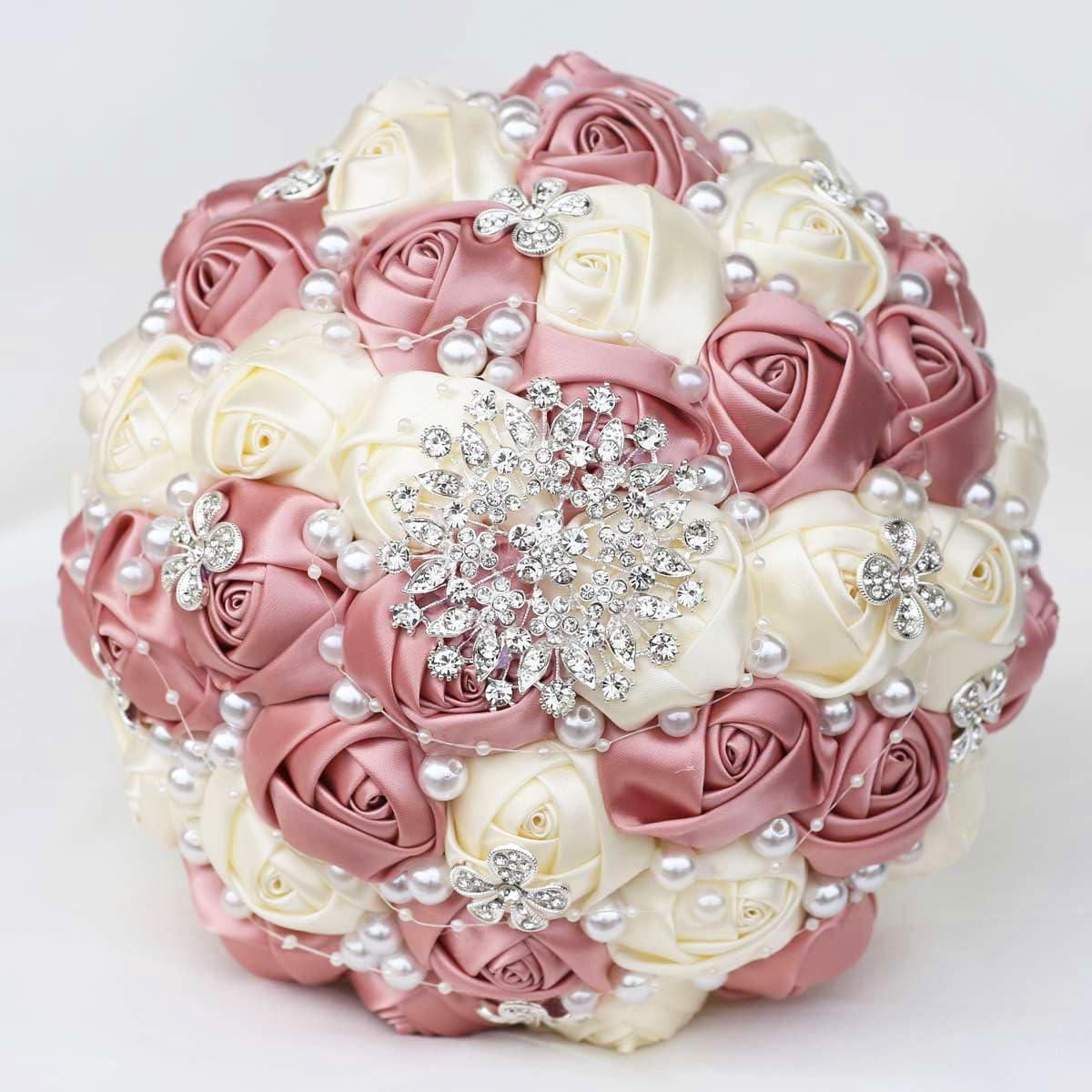 image:image112 Inch 100 Yards Baby Pink Satin Ribbon Solid Fabric Ribbon Roll for Flower Bouquet Gift Wrapping Roses Making Handmade CraftsRose Gold