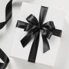 100 Yards 1 Inch Baby Pink Satin Ribbon, Solid Fabric Ribbon Roll for Flower Bouquet, Gift Wrapping, Roses Making, Handmade Crafts(Black)