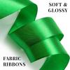 100 Yards 1 Inch Baby Pink Satin Ribbon, Solid Fabric Ribbon Roll for Flower Bouquet, Gift Wrapping, Roses Making, Handmade Crafts(Green)
