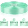 100 Yards 1 Inch Baby Pink Satin Ribbon, Solid Fabric Ribbon Roll for Flower Bouquet, Gift Wrapping, Roses Making, Handmade Crafts(Mint Green)