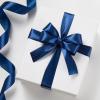 100 Yards 1 Inch Baby Pink Satin Ribbon, Solid Fabric Ribbon Roll for Flower Bouquet, Gift Wrapping, Roses Making, Handmade Crafts(Navy Blue)