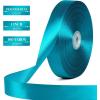 100 Yards 1 Inch Baby Pink Satin Ribbon, Solid Fabric Ribbon Roll for Flower Bouquet, Gift Wrapping, Roses Making, Handmade Crafts(Peacock Blue)