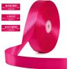100 Yards 1 Inch Baby Pink Satin Ribbon, Solid Fabric Ribbon Roll for Flower Bouquet, Gift Wrapping, Roses Making, Handmade Crafts(Rose Red)