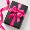 100 Yards 1 Inch Baby Pink Satin Ribbon, Solid Fabric Ribbon Roll for Flower Bouquet, Gift Wrapping, Roses Making, Handmade Crafts(Rose Red)