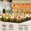 100CT Mini Gold Forks 4 Inch Small Plastic Gold Dessert Forks Disposable Heavy Duty Tiny Forks for Appetizers Tasting, Cocktail Hors D’oeuvres, Charcuterie Board, Wedding Reception(Mini Gold Forks – 100 Ct)