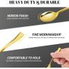 100CT Mini Gold Forks 4 Inch Small Plastic Gold Dessert Forks Disposable Heavy Duty Tiny Forks for Appetizers Tasting, Cocktail Hors D’oeuvres, Charcuterie Board, Wedding Reception(Mini Gold Spoons – 100 Ct)