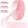 1-1/2 Inch 100 Yards Baby Pink Satin Ribbon, Solid Fabric Ribbon Roll for Flower Bouquet, Gift Wrapping, Roses Making, Handmade Crafts(Baby Pink)