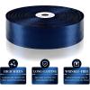1-1/2 Inch 100 Yards Baby Pink Satin Ribbon, Solid Fabric Ribbon Roll for Flower Bouquet, Gift Wrapping, Roses Making, Handmade Crafts(Dark Blue)