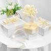 1-1/2 Inch 100 Yards Baby Pink Satin Ribbon, Solid Fabric Ribbon Roll for Flower Bouquet, Gift Wrapping, Roses Making, Handmade Crafts(Ivory)
