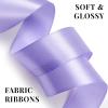 1-1/2 Inch 100 Yards Baby Pink Satin Ribbon, Solid Fabric Ribbon Roll for Flower Bouquet, Gift Wrapping, Roses Making, Handmade Crafts(Lavender)