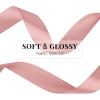 1-1/2 Inch 100 Yards Baby Pink Satin Ribbon, Solid Fabric Ribbon Roll for Flower Bouquet, Gift Wrapping, Roses Making, Handmade Crafts(Rose Gold)
