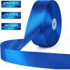 1-1/2 Inch 100 Yards Baby Pink Satin Ribbon, Solid Fabric Ribbon Roll for Flower Bouquet, Gift Wrapping, Roses Making, Handmade Crafts(Royal Blue)