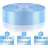 1-1/2 Inch 100 Yards Baby Pink Satin Ribbon, Solid Fabric Ribbon Roll for Flower Bouquet, Gift Wrapping, Roses Making, Handmade Crafts(Sky Blue)