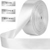 1-1/2 Inch 100 Yards Baby Pink Satin Ribbon, Solid Fabric Ribbon Roll for Flower Bouquet, Gift Wrapping, Roses Making, Handmade Crafts(Sliver)