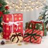 40 Yards Christmas Velvet Ribbon 3/8 Inch for Gift Wrapping, Christmas Tree Bows Door Garland Decor Vintage Wreath Bow Making (Red,Green,White,Brown)(Red  Green  Brown  White)