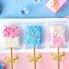 45 Pack 3x3x3 Inches Clear Favor Boxes with Ribbons, Transparent Plastic Cube Treat Boxes for Candy Goodie Gift, Small Individual Hot Cocoa Bomb Packaging Box(3.5×2.4×1.38 Inch)
