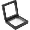 4Pcs Challenge Coin Holder, 3D Floating Frame Display Case with Stand for AA Coin Medallion Military Medal Specimen Jewelry, 2.75×2.75 inches(2.75 x 2.75 inches)