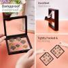 4Pcs Challenge Coin Holder, 3D Floating Frame Display Case with Stand for AA Coin Medallion Military Medal Specimen Jewelry, 2.75×2.75 inches(4.33 x 4.33 inches)