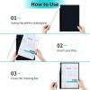 5PCS Clear Report Covers with Swing Clip, Professional Clear Front Presentation Folders Resume Folder, 30 Sheets Capacity A4 Size File Document Organizer, No Punch Needed(Black-5pack)