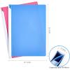 5PCS Clear Report Covers with Swing Clip, Professional Clear Front Presentation Folders Resume Folder, 30 Sheets Capacity A4 Size File Document Organizer, No Punch Needed(Blue  White  Green  Orange  Pink)