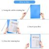5PCS Clear Report Covers with Swing Clip, Professional Clear Front Presentation Folders Resume Folder, 30 Sheets Capacity A4 Size File Document Organizer, No Punch Needed(Blue  White  Green  Orange  Pink)
