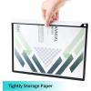 5PCS Clear Report Covers with Swing Clip, Professional Clear Front Presentation Folders Resume Folder, 30 Sheets Capacity A4 Size File Document Organizer, No Punch Needed(Black-5pack)