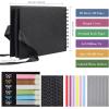 60 Pages Small Scrapbook Album with 6 Metallic Markers, 8.5 x 5.9 Inches Black Paper Photo Album for Wedding Anniversary, Family DIY Scrapbook Accessories(8.5*5.9 Inches 60Pages)