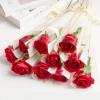 Jutieuo 100Pcs Single Rose Sleeve with 100Pcs Floral Water Tubes for Fresh Flowers, Transparent Single Flower Sleeve Individual Rose Wrap Bulk for Mother’s Day Events, Florist Supplies(White Diamond 100 Bags)