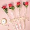 Jutieuo 100Pcs Single Rose Sleeve with 100Pcs Floral Water Tubes for Fresh Flowers, Transparent Single Flower Sleeve Individual Rose Wrap Bulk for Mother’s Day Events, Florist Supplies(Transparent 100 Bags + 100 Water Tubes)