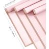 Jutieuo 20 Sheets Pink Flower Wrapping Paper, Waterproof Translucent Korean Floral Paper for Flower Bouquet Wraps Gift Packaging Florist Supplies (22.8 x 22.8 inch)(Pink Gold Edge)