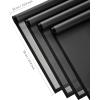 Jutieuo 20 Sheets Pink Flower Wrapping Paper, Waterproof Translucent Korean Floral Paper for Flower Bouquet Wraps Gift Packaging Florist Supplies (22.8 x 22.8 inch)(Black Black Edge)