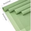 Jutieuo 20 Sheets Pink Flower Wrapping Paper, Waterproof Translucent Korean Floral Paper for Flower Bouquet Wraps Gift Packaging Florist Supplies (22.8 x 22.8 inch)(Green)