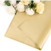 Jutieuo 20 Sheets Pink Flower Wrapping Paper, Waterproof Translucent Korean Floral Paper for Flower Bouquet Wraps Gift Packaging Florist Supplies (22.8 x 22.8 inch)(Gold)
