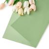Jutieuo 20 Sheets Pink Flower Wrapping Paper, Waterproof Translucent Korean Floral Paper for Flower Bouquet Wraps Gift Packaging Florist Supplies (22.8 x 22.8 inch)(Green)