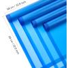 Jutieuo 20 Sheets Pink Flower Wrapping Paper, Waterproof Translucent Korean Floral Paper for Flower Bouquet Wraps Gift Packaging Florist Supplies (22.8 x 22.8 inch)(Blue)
