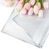 Jutieuo 20 Sheets Pink Flower Wrapping Paper, Waterproof Translucent Korean Floral Paper for Flower Bouquet Wraps Gift Packaging Florist Supplies (22.8 x 22.8 inch)(Silver)