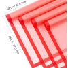 Jutieuo 20 Sheets Pink Flower Wrapping Paper, Waterproof Translucent Korean Floral Paper for Flower Bouquet Wraps Gift Packaging Florist Supplies (22.8 x 22.8 inch)(Red)