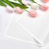 Jutieuo 20 Sheets Pink Flower Wrapping Paper, Waterproof Translucent Korean Floral Paper for Flower Bouquet Wraps Gift Packaging Florist Supplies (22.8 x 22.8 inch)(White White Edge)