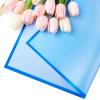 Jutieuo 20 Sheets Pink Flower Wrapping Paper, Waterproof Translucent Korean Floral Paper for Flower Bouquet Wraps Gift Packaging Florist Supplies (22.8 x 22.8 inch)(Blue)