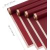 Jutieuo 20 Sheets Pink Flower Wrapping Paper, Waterproof Translucent Korean Floral Paper for Flower Bouquet Wraps Gift Packaging Florist Supplies (22.8 x 22.8 inch)(Burgundy)