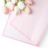 Jutieuo 20 Sheets Pink Flower Wrapping Paper, Waterproof Translucent Korean Floral Paper for Flower Bouquet Wraps Gift Packaging Florist Supplies (22.8 x 22.8 inch)(Light Pink Pink Edge)