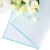 Jutieuo 20 Sheets Pink Flower Wrapping Paper, Waterproof Translucent Korean Floral Paper for Flower Bouquet Wraps Gift Packaging Florist Supplies (22.8 x 22.8 inch)(Light Blue)