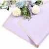 Jutieuo 20 Sheets Pink Flower Wrapping Paper, Waterproof Translucent Korean Floral Paper for Flower Bouquet Wraps Gift Packaging Florist Supplies (22.8 x 22.8 inch)(Light Purple)