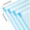 Jutieuo 20 Sheets Pink Flower Wrapping Paper, Waterproof Translucent Korean Floral Paper for Flower Bouquet Wraps Gift Packaging Florist Supplies (22.8 x 22.8 inch)(Light Blue)
