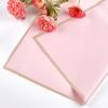 Jutieuo 20 Sheets Pink Flower Wrapping Paper, Waterproof Translucent Korean Floral Paper for Flower Bouquet Wraps Gift Packaging Florist Supplies (22.8 x 22.8 inch)(Pink Gold Edge)