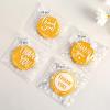 Jutieuo 300pcs Self-Adhesive Thank You Cookie Bags, 4×4 Inch White Polka Dot Clear Cellophane Treat Bags for Individual Dessert Pastry Goodie Candy Cookie Packaging, Party Favors, Bake Sale(100)