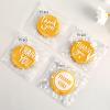 Jutieuo 300pcs Self-Adhesive Thank You Cookie Bags, 4×4 Inch White Polka Dot Clear Cellophane Treat Bags for Individual Dessert Pastry Goodie Candy Cookie Packaging, Party Favors, Bake Sale(300)