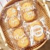 Jutieuo 300pcs Self-Adhesive Thank You Cookie Bags, 4×4 Inch White Polka Dot Clear Cellophane Treat Bags for Individual Dessert Pastry Goodie Candy Cookie Packaging, Party Favors, Bake Sale(100)