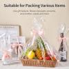 Jutieuo Heart Clear Cellophane Wrap Roll | 100’Ft. Long X 34”In. Extra Wide | 2.5 Mil Thick Crystal Clear | Mother’s Day Bouquet, Baskets, Gifts, Crafts, Treats, Wrapping | Food Grade (34″ Fold into 17″)(Clear)