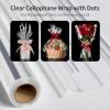 Jutieuo Heart Clear Cellophane Wrap Roll | 100’Ft. Long X 34”In. Extra Wide | 2.5 Mil Thick Crystal Clear | Mother’s Day Bouquet, Baskets, Gifts, Crafts, Treats, Wrapping | Food Grade (34″ Fold into 17″)(Clear)